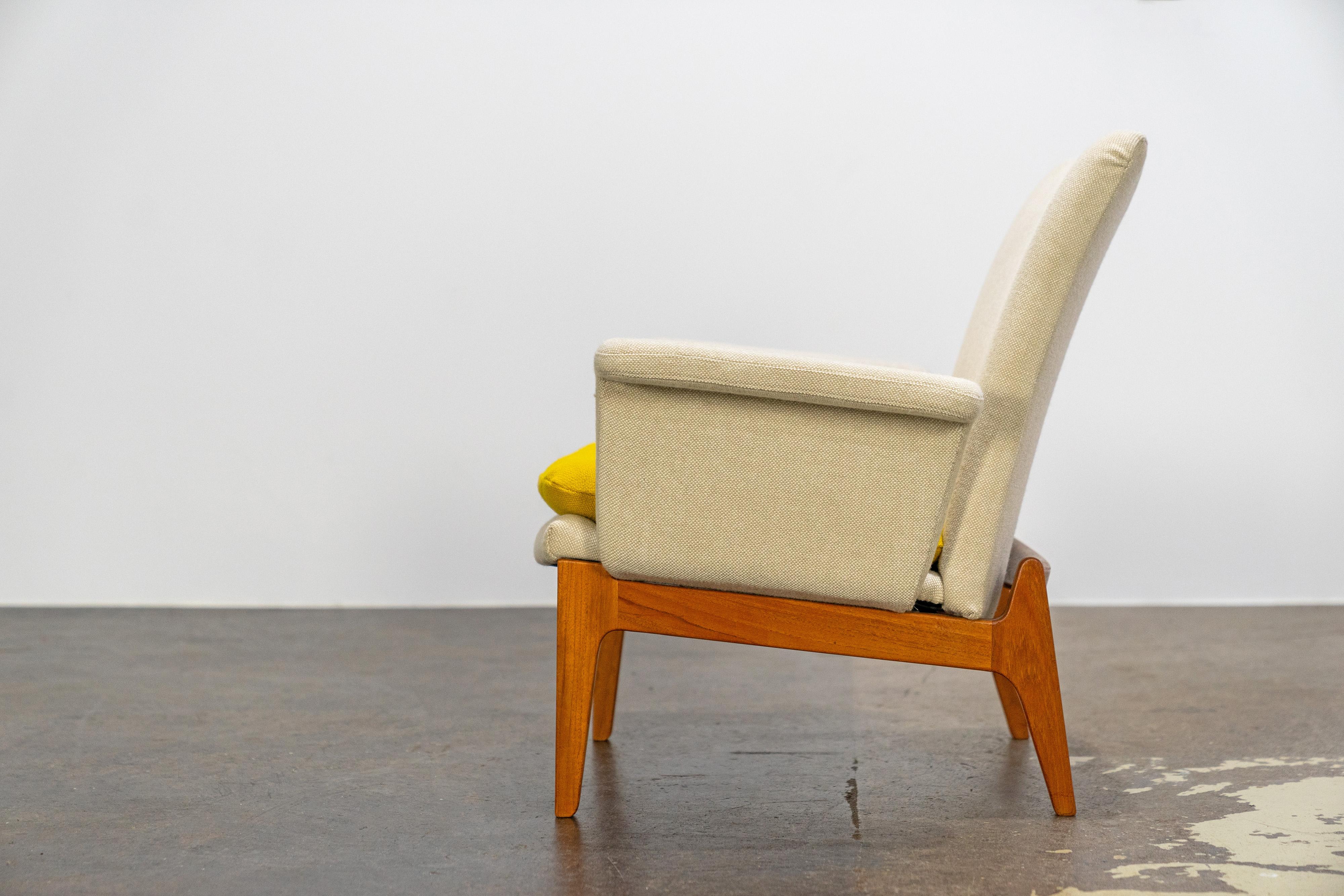 Wool Scandinavian Easy Chairs by Finn Juhl, Mod. 112 France & Søn Denmark 60s For Sale