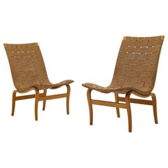 Scandinavian Easy Chairs "Arbetsstolen" by Bruno Mathsson, 1940s