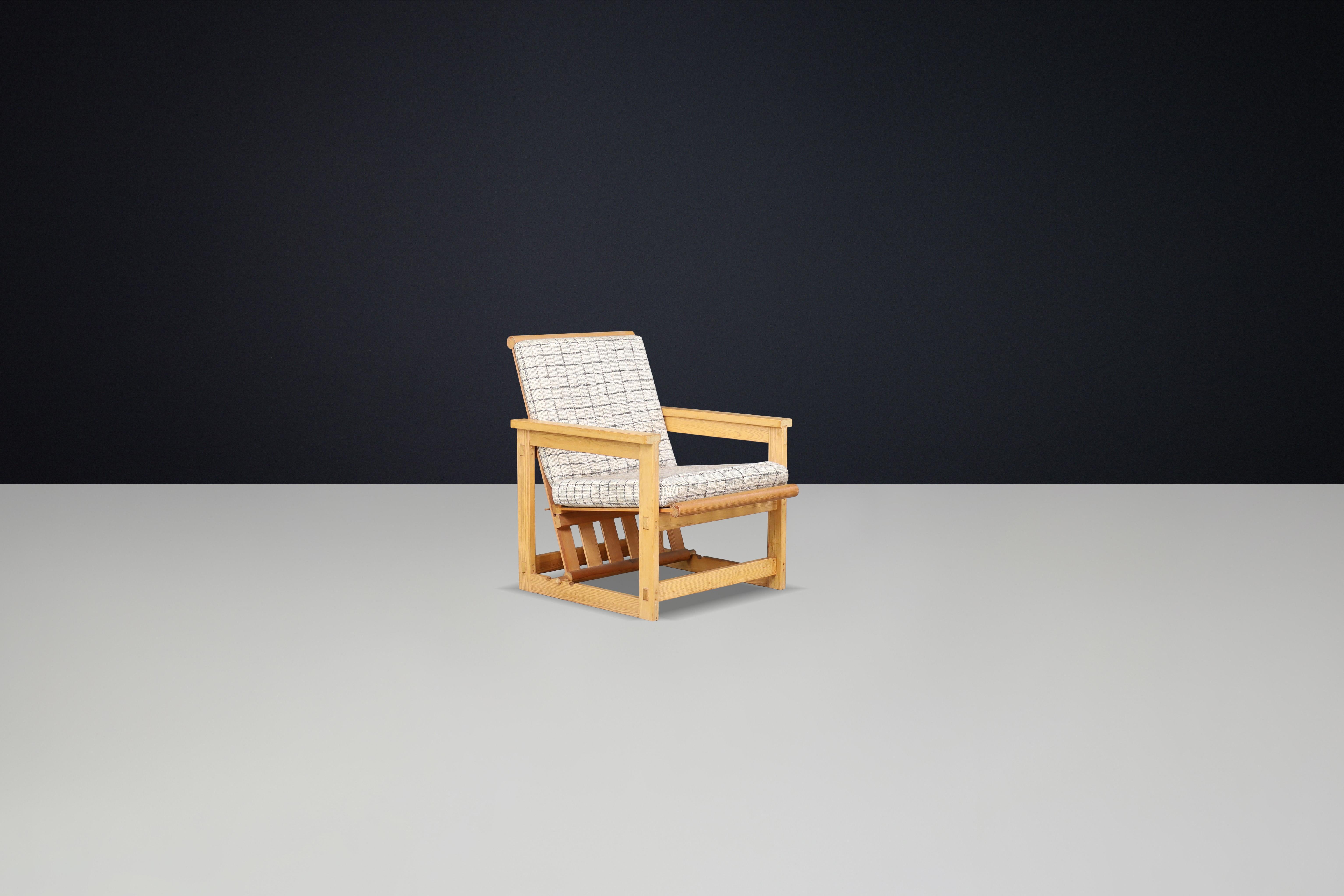 Chaises longues Edvin Helseth en pin, modèle 