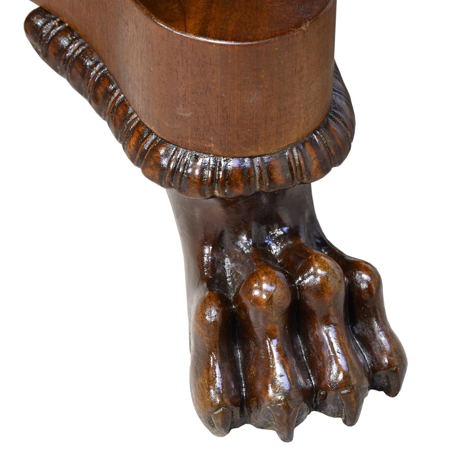 Empire Pedestal Table in West Indies Mahogany w/ Oval Top, Denmark, circa 1825 3