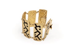 Scandinavian Enamel Bracelet in Silver by Stamnæss, 1958, Norway