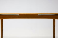 Scandinavian Extendable Dining Table in Oak and Teak by Yngvar Sandström