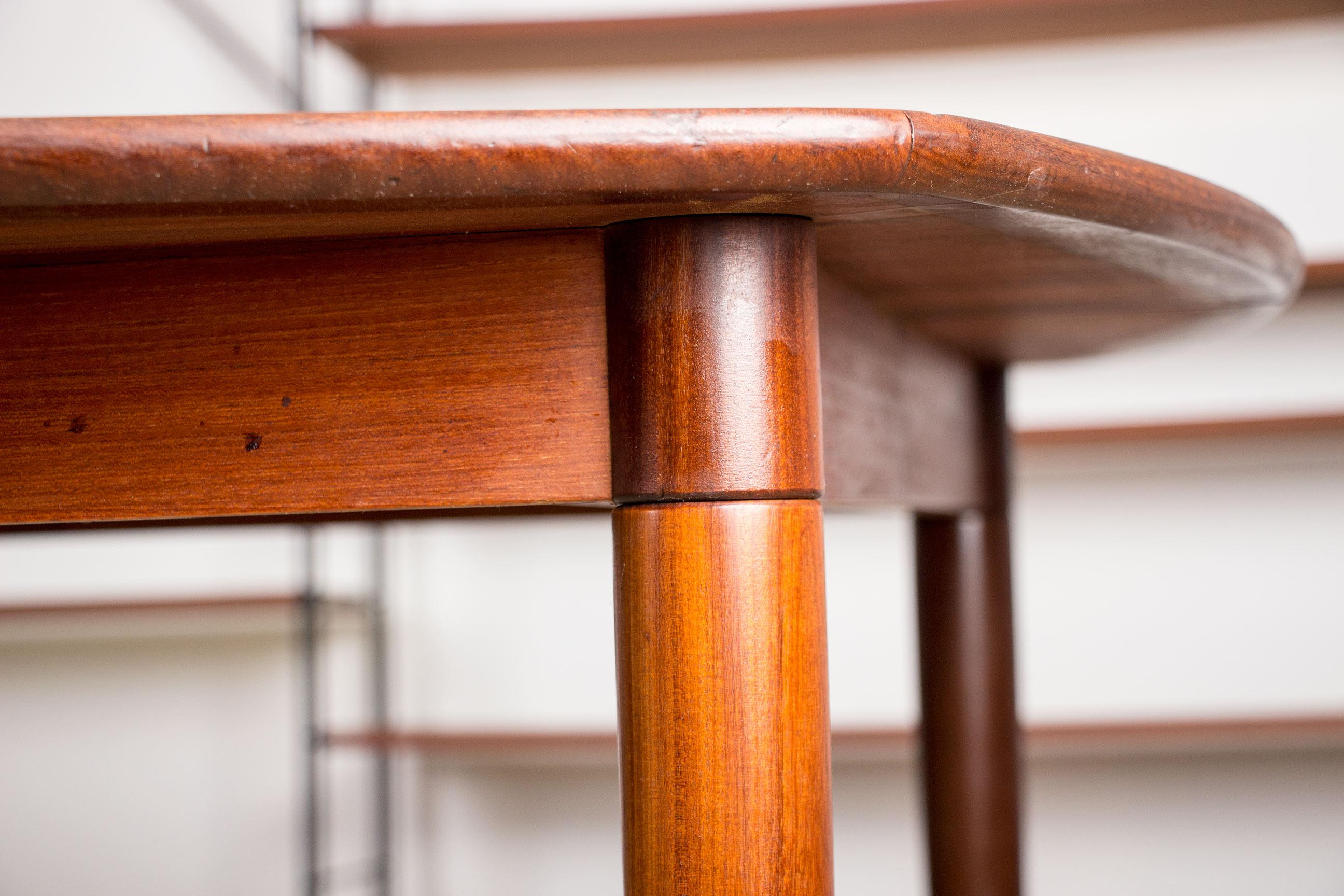 Mid-20th Century Scandinavian Extendable Teak Square Dining Table, Alf Aarseth for Gustav Bahus