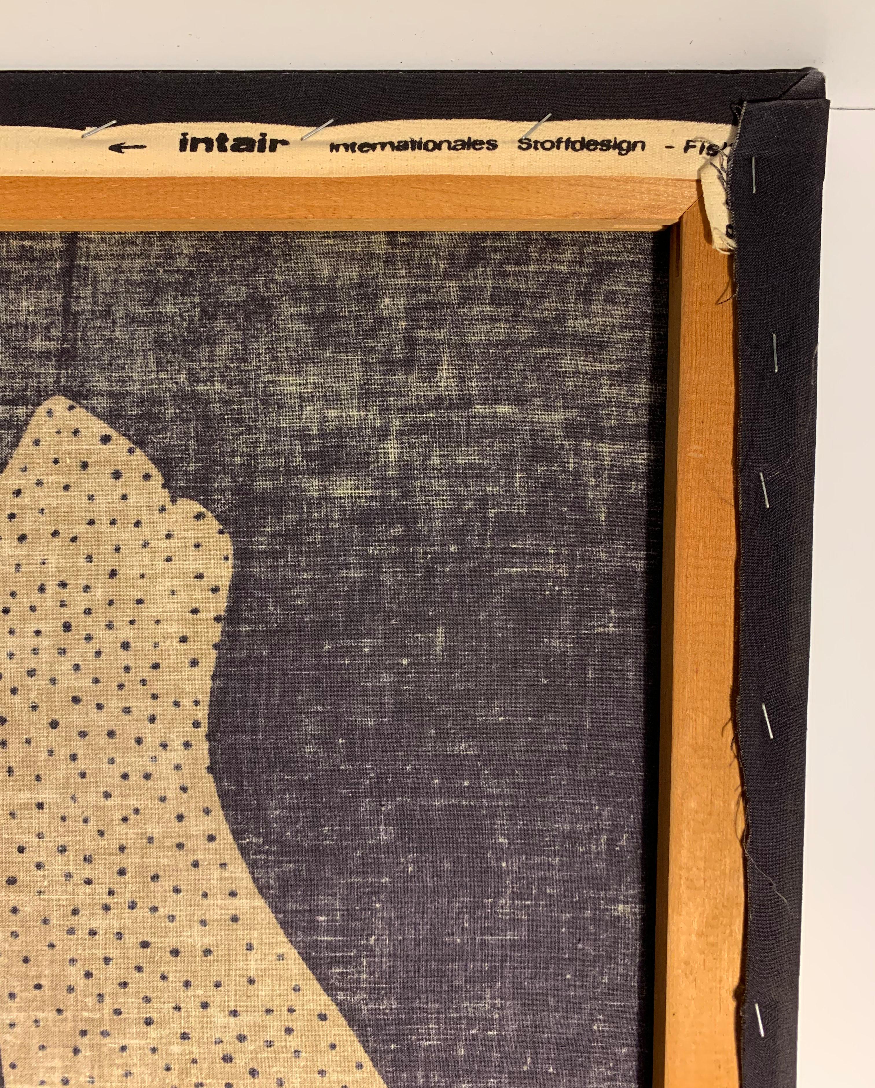 Écran en tissu scandinave de Barbara Brenner pour Intair Finlande Bon état - En vente à Chicago, IL
