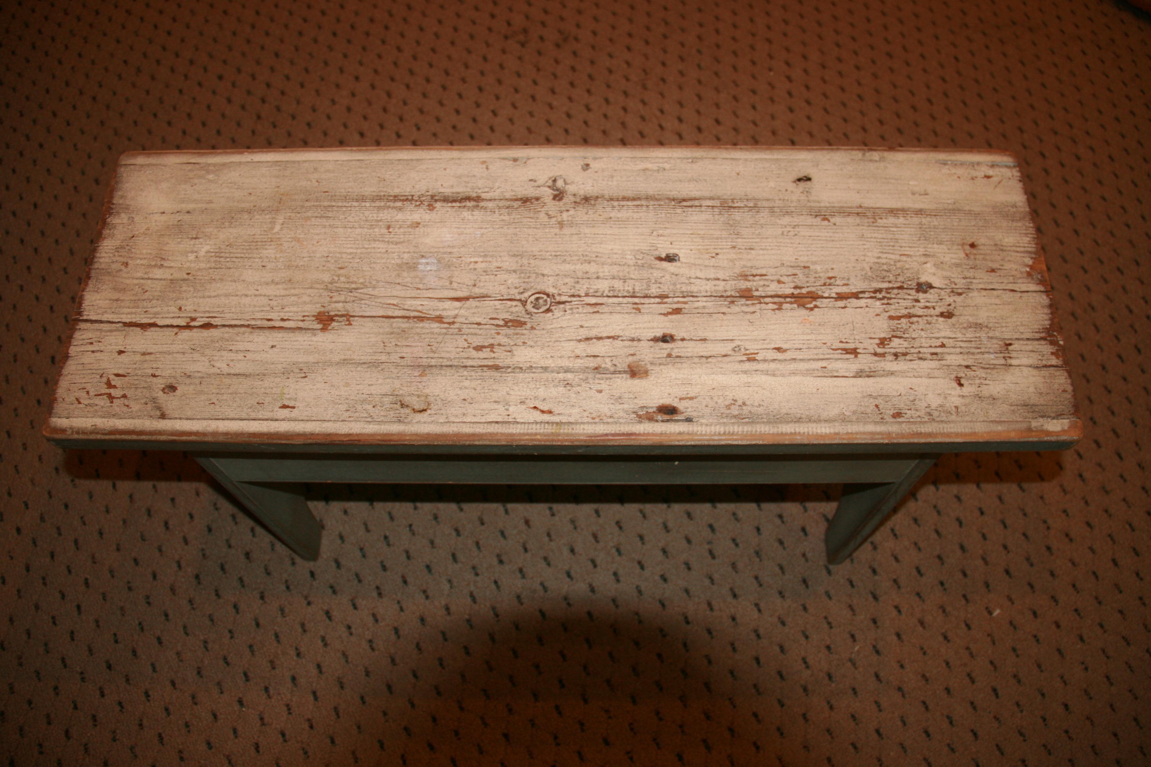 Mid-20th Century Scandinavian Farm House Wood Bench 1950's For Sale