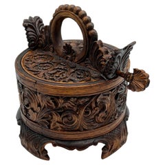 Scandinavian Farmhouse Butter Bucket, Hand-crafted, Gudbrandsdalen Folk Art