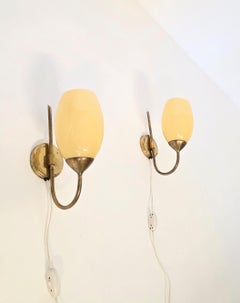 Scandinavian/Finnish Modern Wall Lamps Attributed to Gunnel Nyman In The 1940's