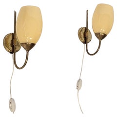 Scandinavian/Finnish Modern Wall Lamps Attributed to Gunnel Nyman In The 1940's