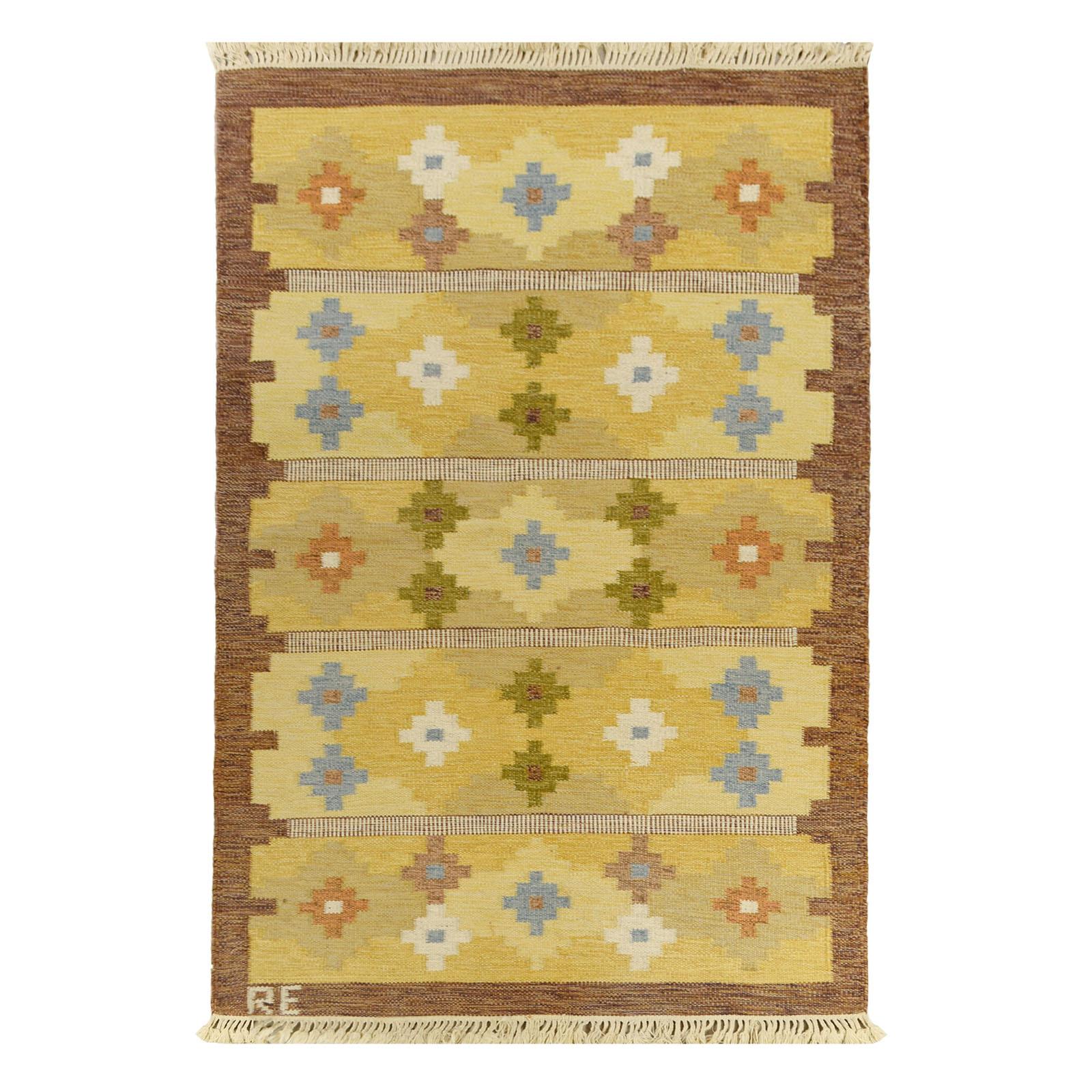 Mid-20th Century Scandinavian Flat Weave Rug 