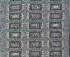 Skandinavischer Flachgewebeteppich mit geometrischem Muster von Keivan Woven Arts, 4'4 x 5'11