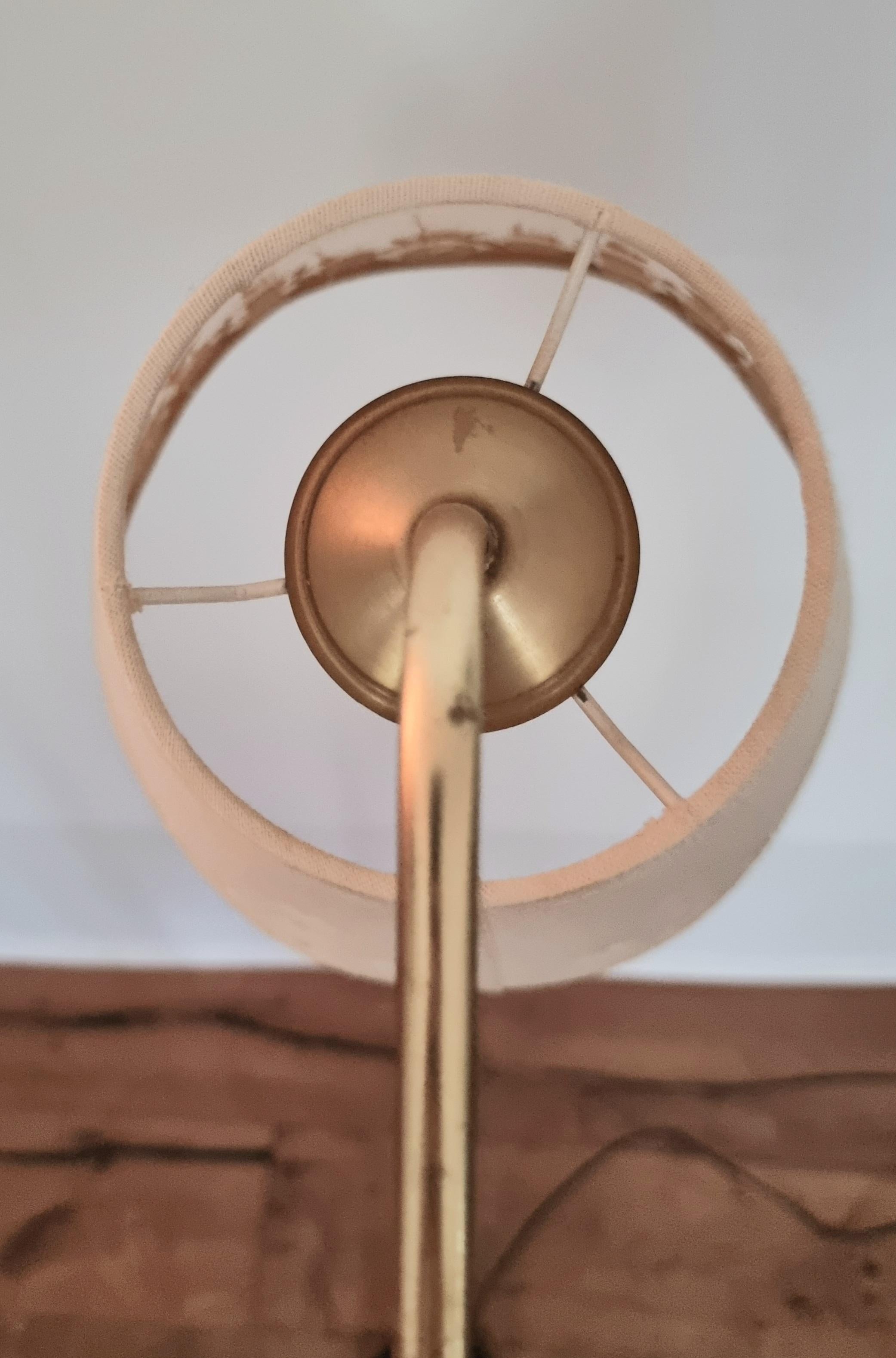 Scandinavian Floor Lamp, Brass with Cast Iron Base, Sweden, Mid-Century Modern In Good Condition In Stockholm, SE