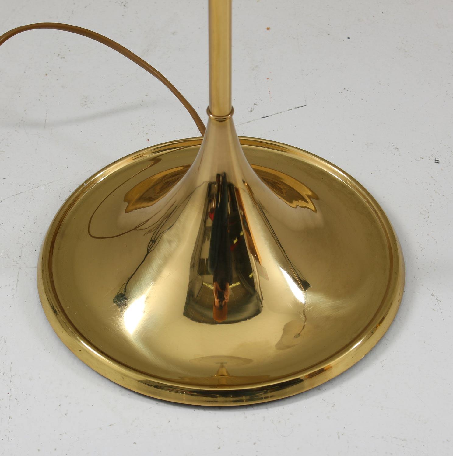 Brass Scandinavian Floor Lamps by A. Svensson and Y. Sandström for Bergboms, Sweden