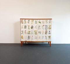 Scandinavian “Flora” Cabinet, Inspired by Josef Frank