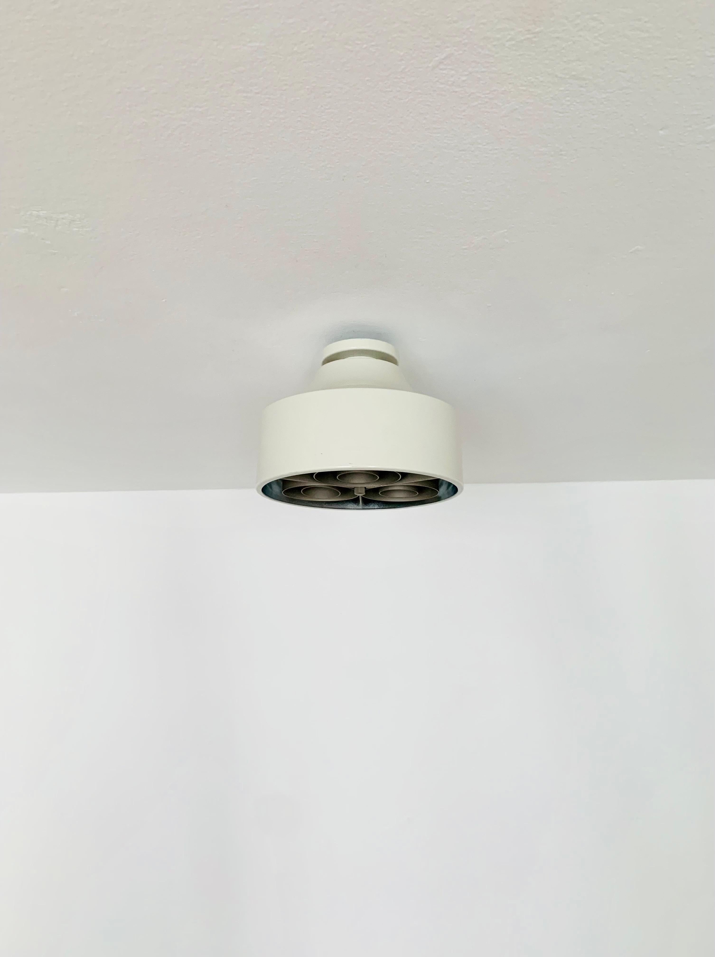 Danish Scandinavian Flush Lamp For Sale