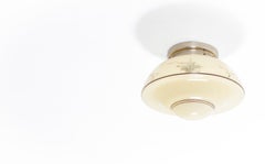 Scandinavian Flush Mount Ceiling Light, 1950s, UL-ready
