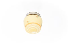 Scandinavian Flush Mount Ceiling Light, 1950s, UL-ready