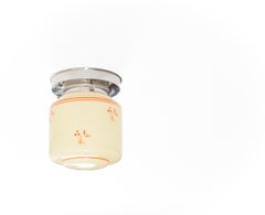 Scandinavian Flush Mount Ceiling Light, 1950s, UL-ready