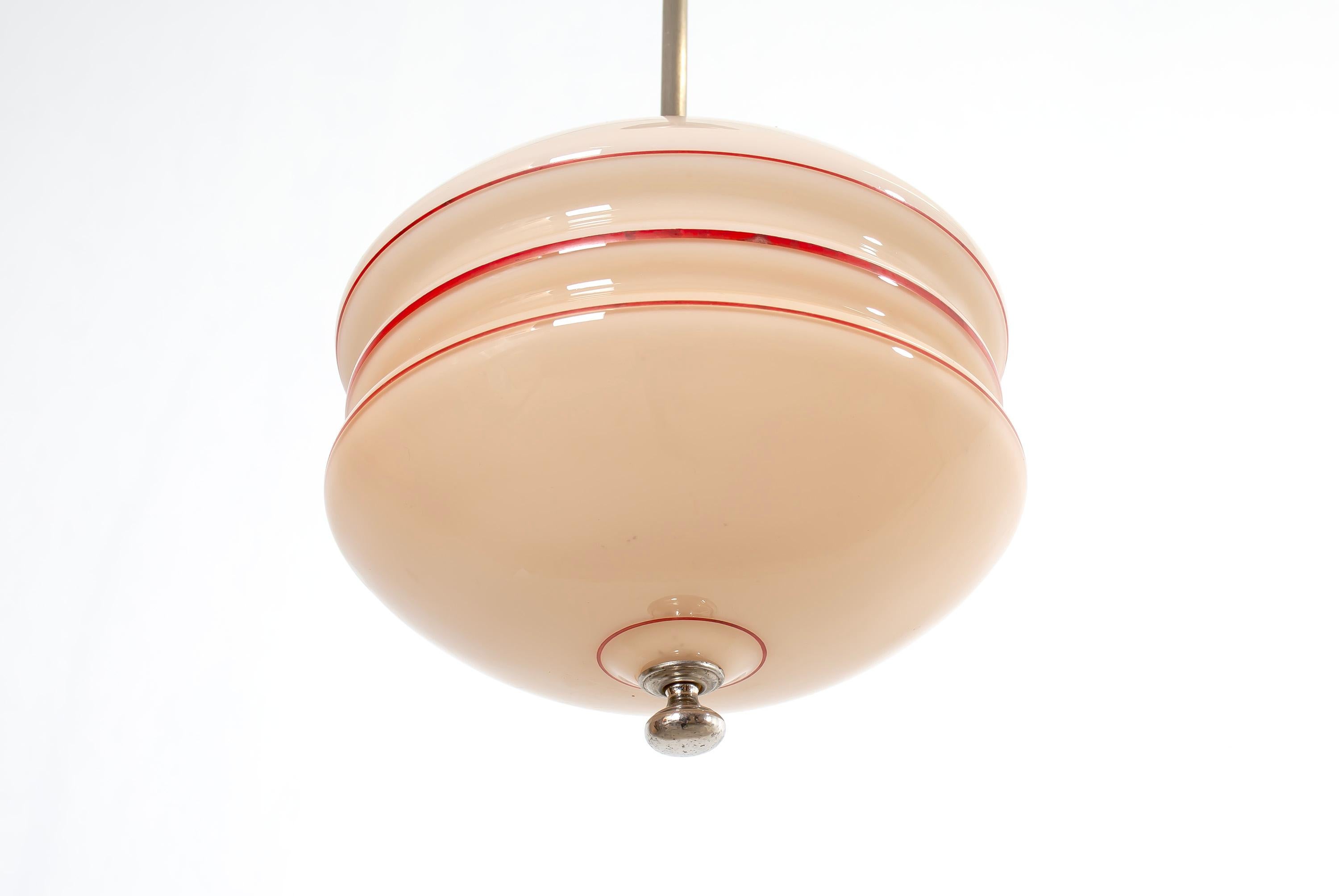 Mid-Century Modern Scandinavian Functionalist Ceiling Light, 1950s For Sale