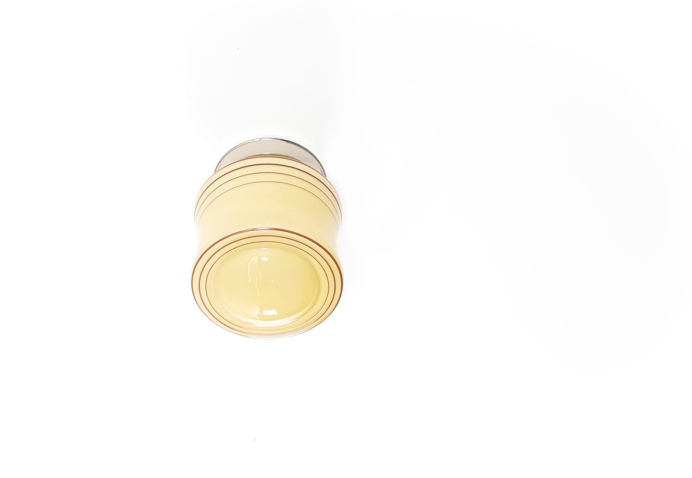 Mid-Century Modern Scandinavian Flush Mount Ceiling Light, 1950s For Sale