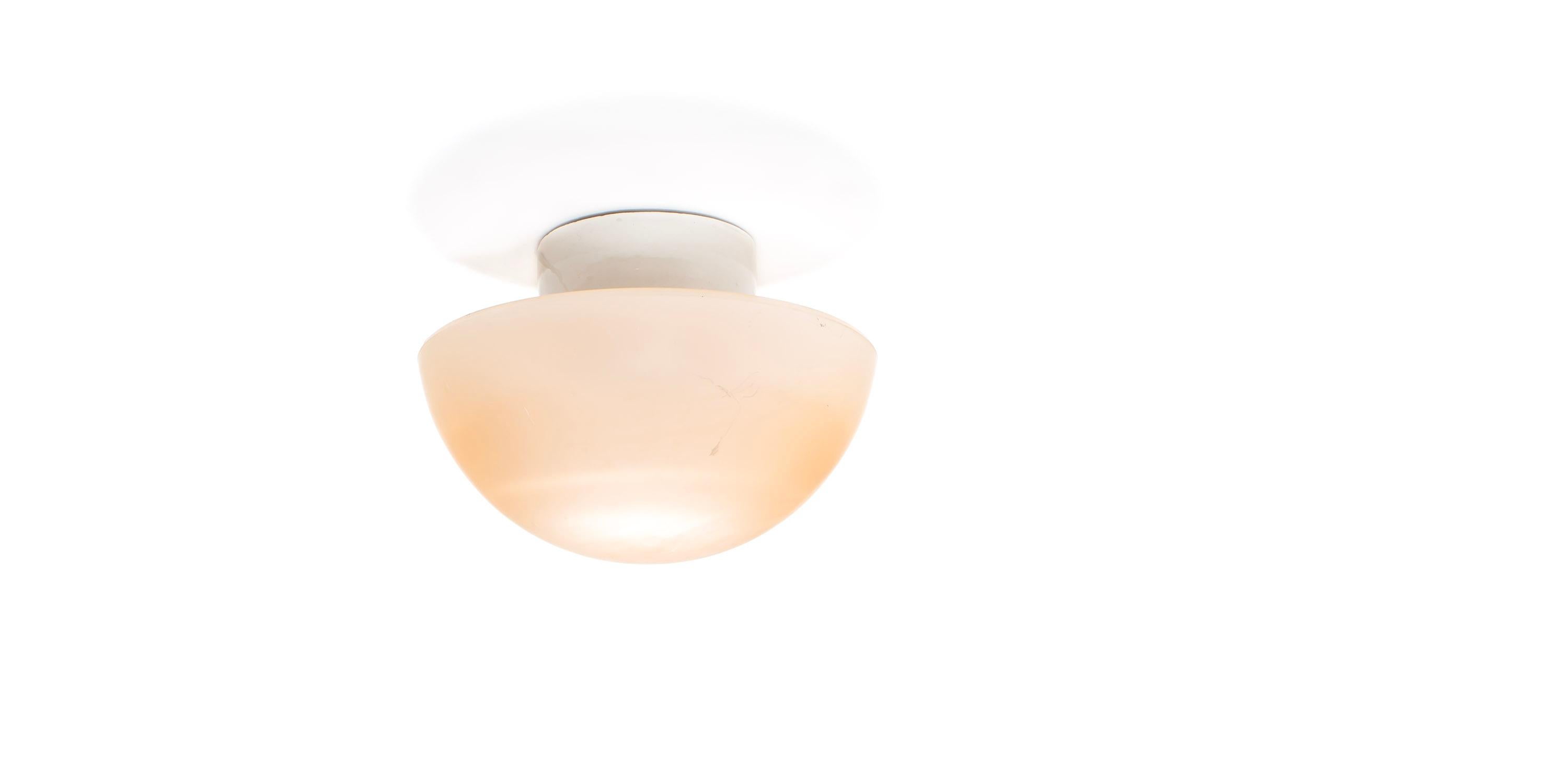 Scandinavian Flush Mount Ceiling Light, 1950s In Good Condition For Sale In Oslo, NO