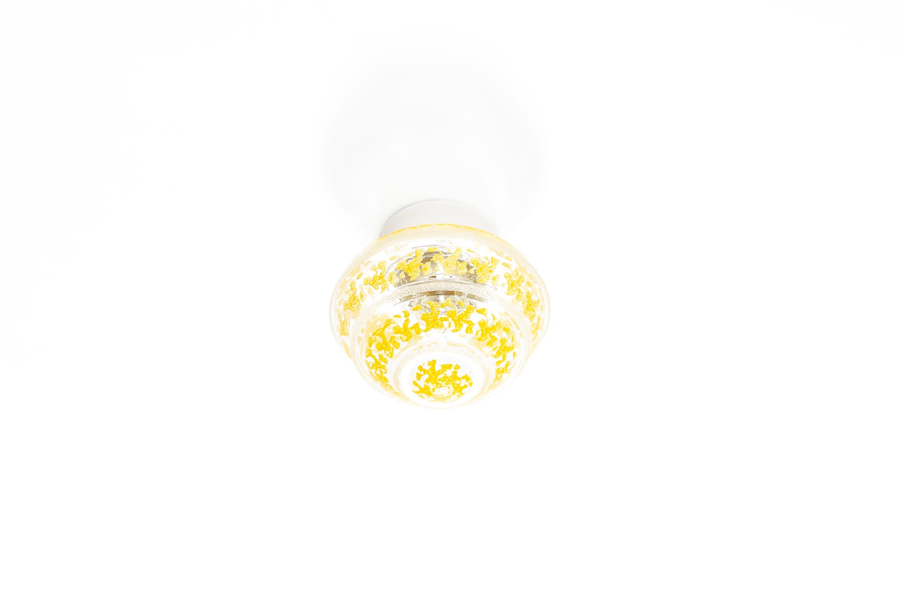 Scandinavian Flush Mount Ceiling Light, 1950s In Good Condition For Sale In Oslo, NO
