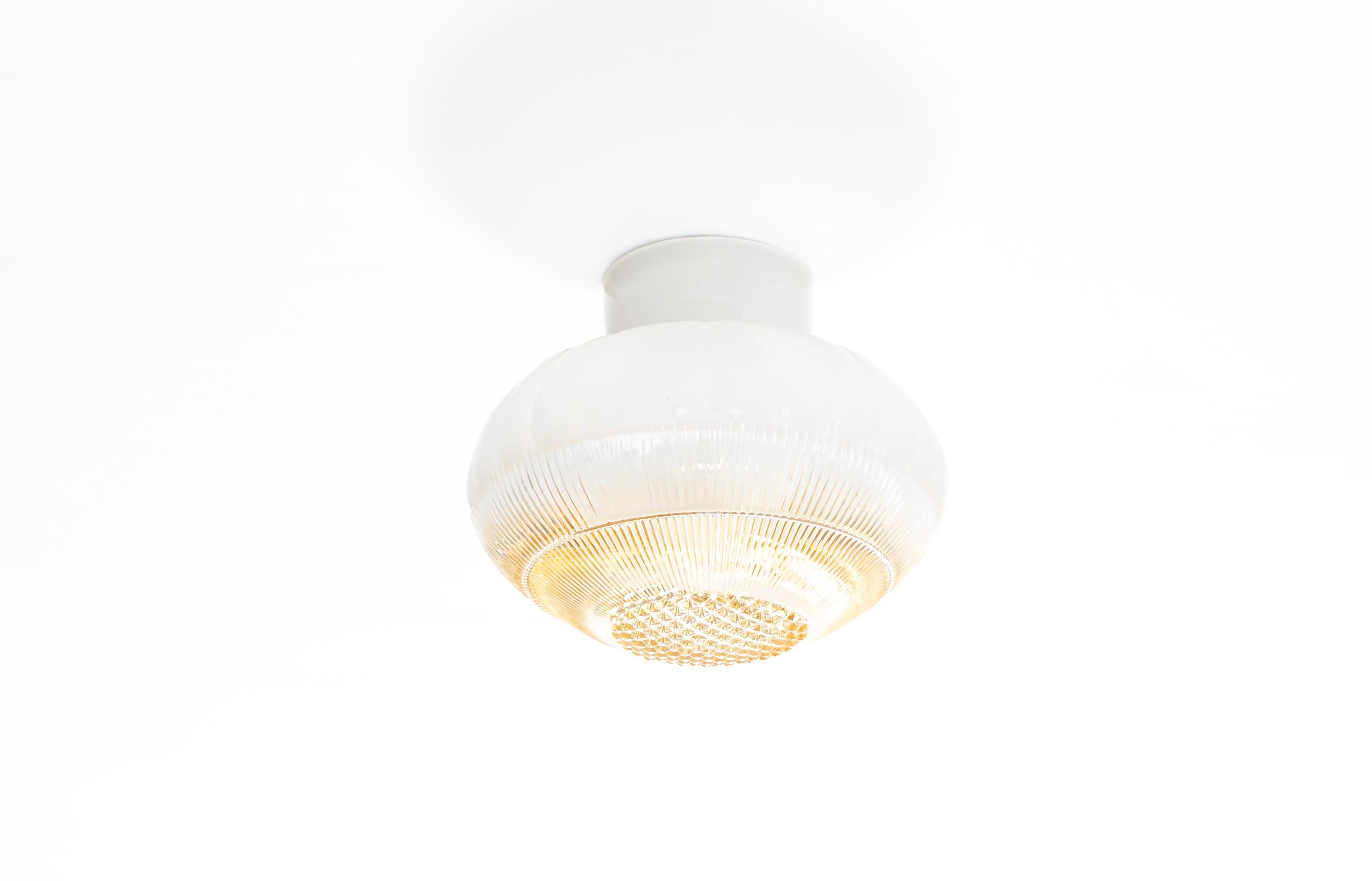 Scandinavian Flush Mount Ceiling Light, 1950s In Good Condition For Sale In Oslo, NO