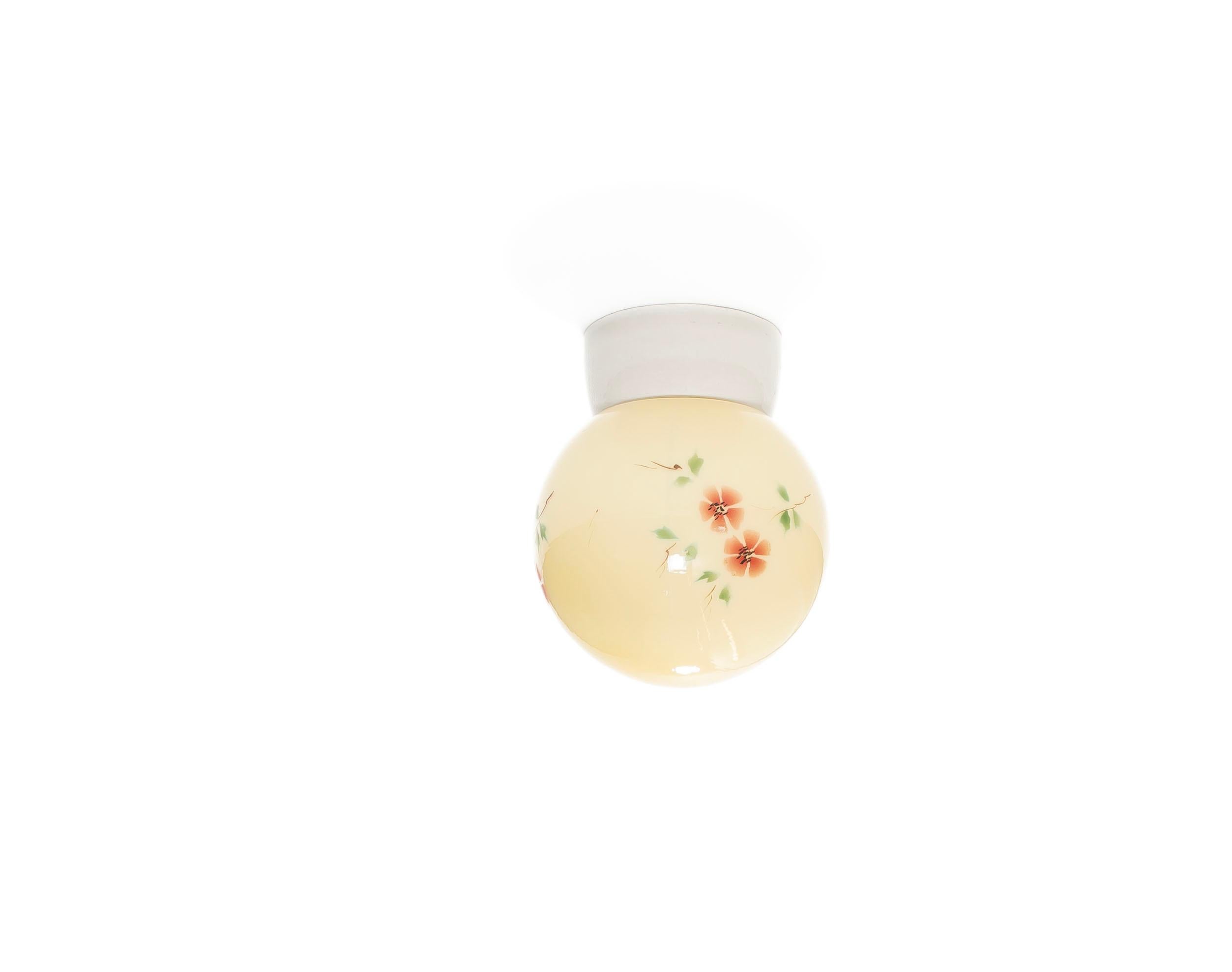 Scandinavian Flush Mount Ceiling Light, 1950s In Good Condition For Sale In Oslo, NO