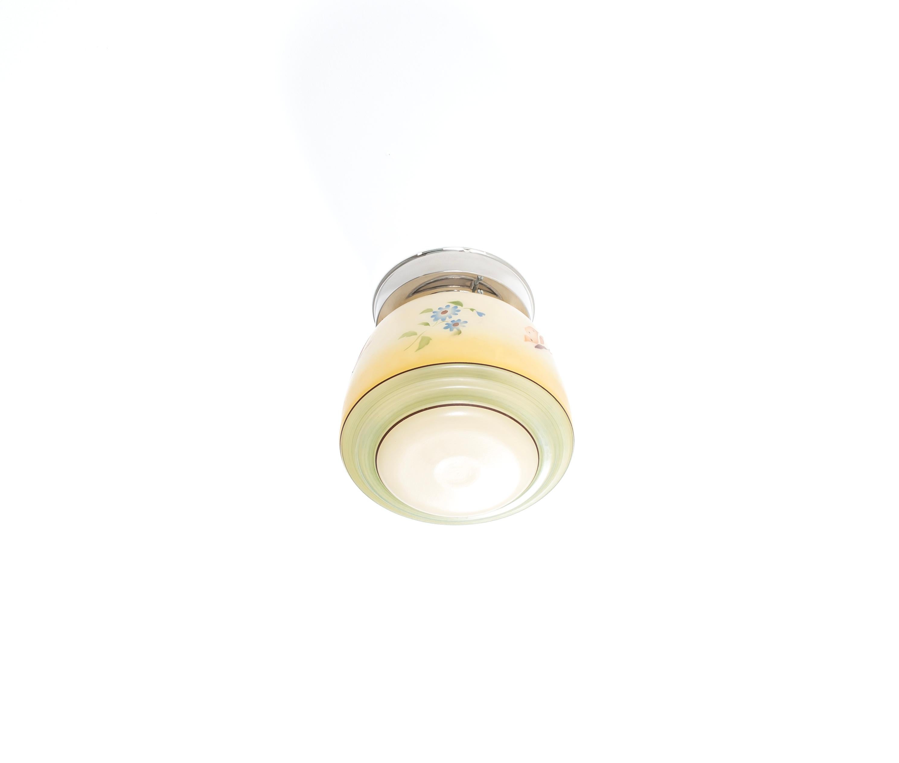Swedish Scandinavian Flush Mount Ceiling Light, 1950s For Sale