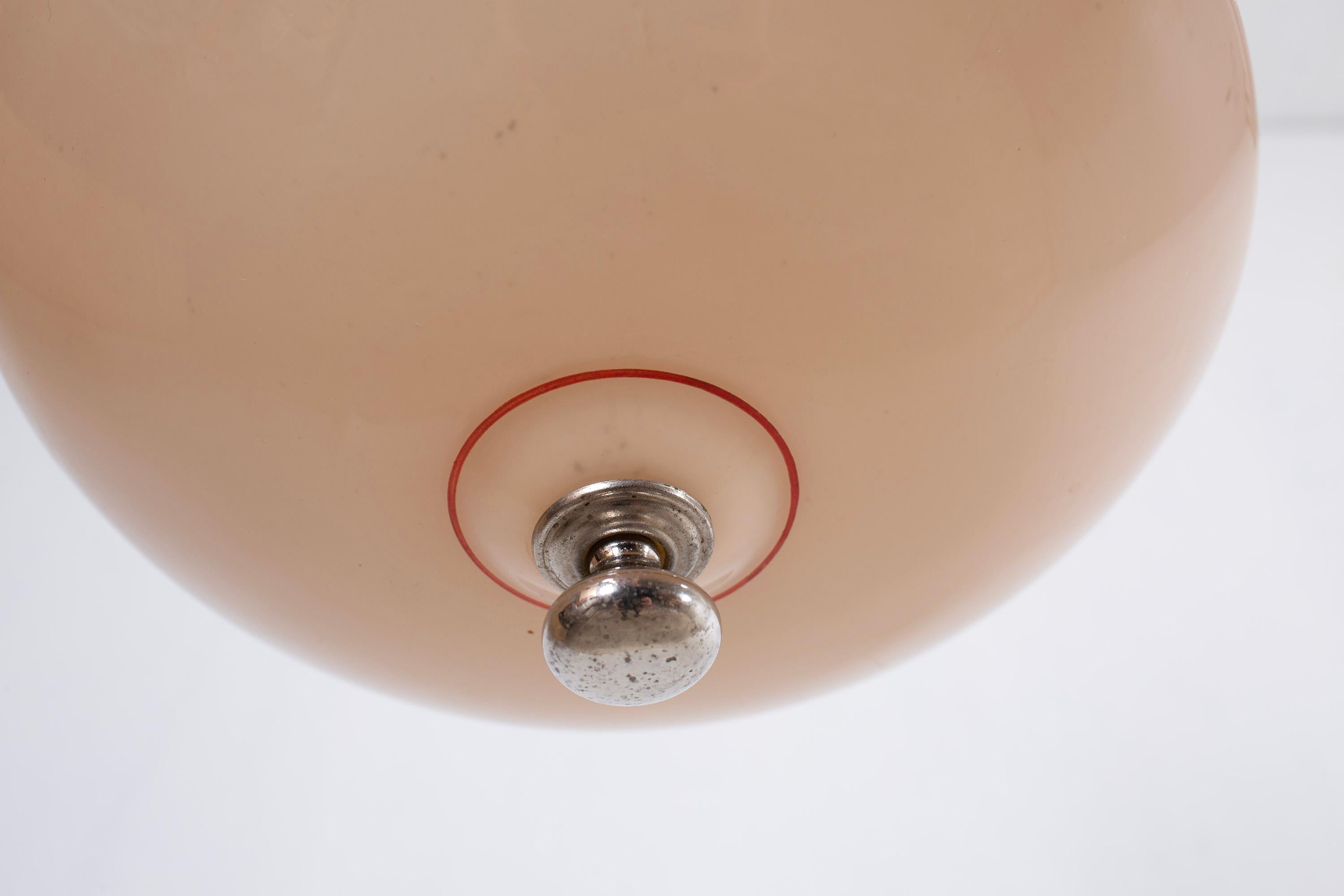 Mid-20th Century Scandinavian Functionalist Ceiling Light, 1950s For Sale