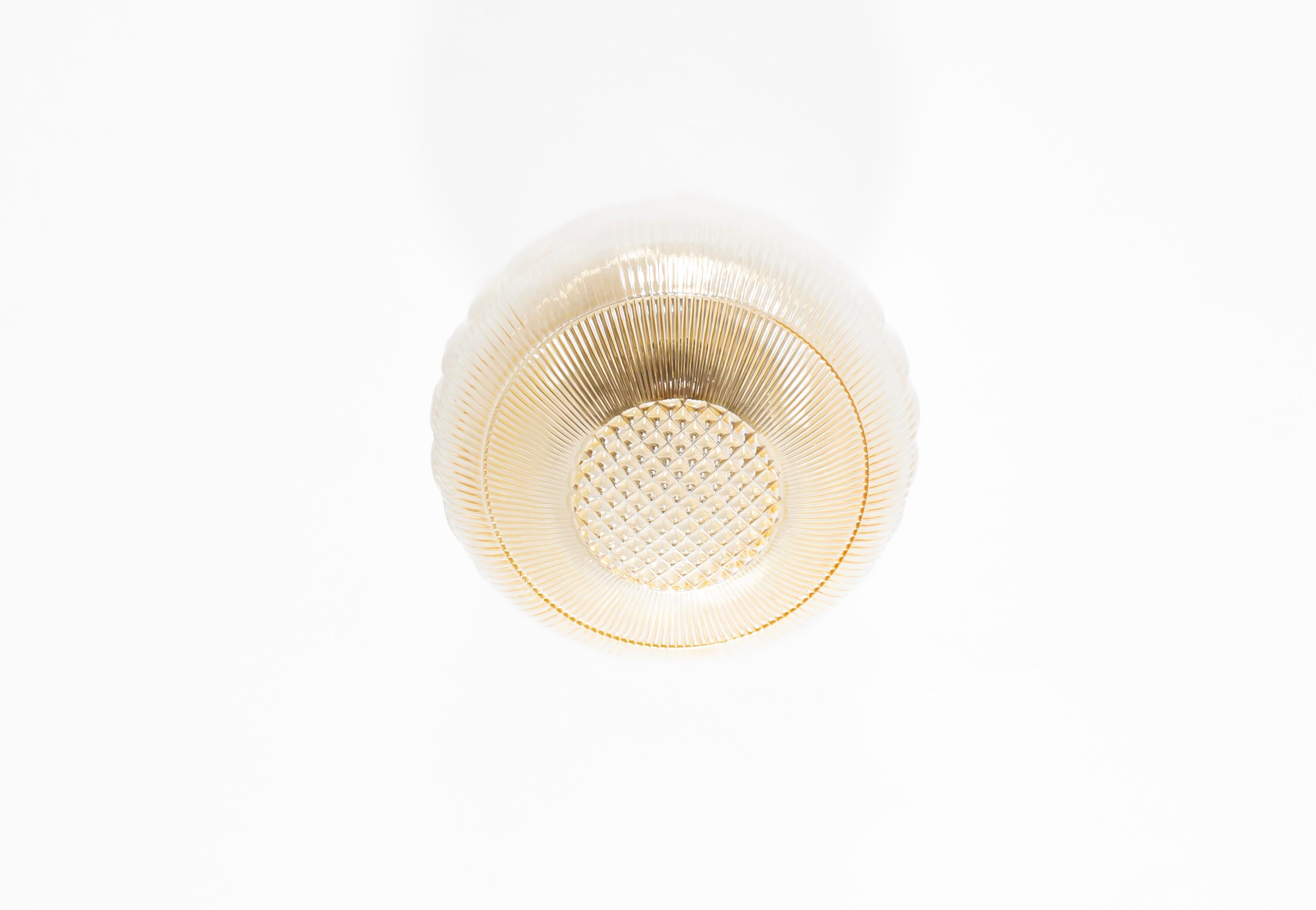 Mid-20th Century Scandinavian Flush Mount Ceiling Light, 1950s For Sale