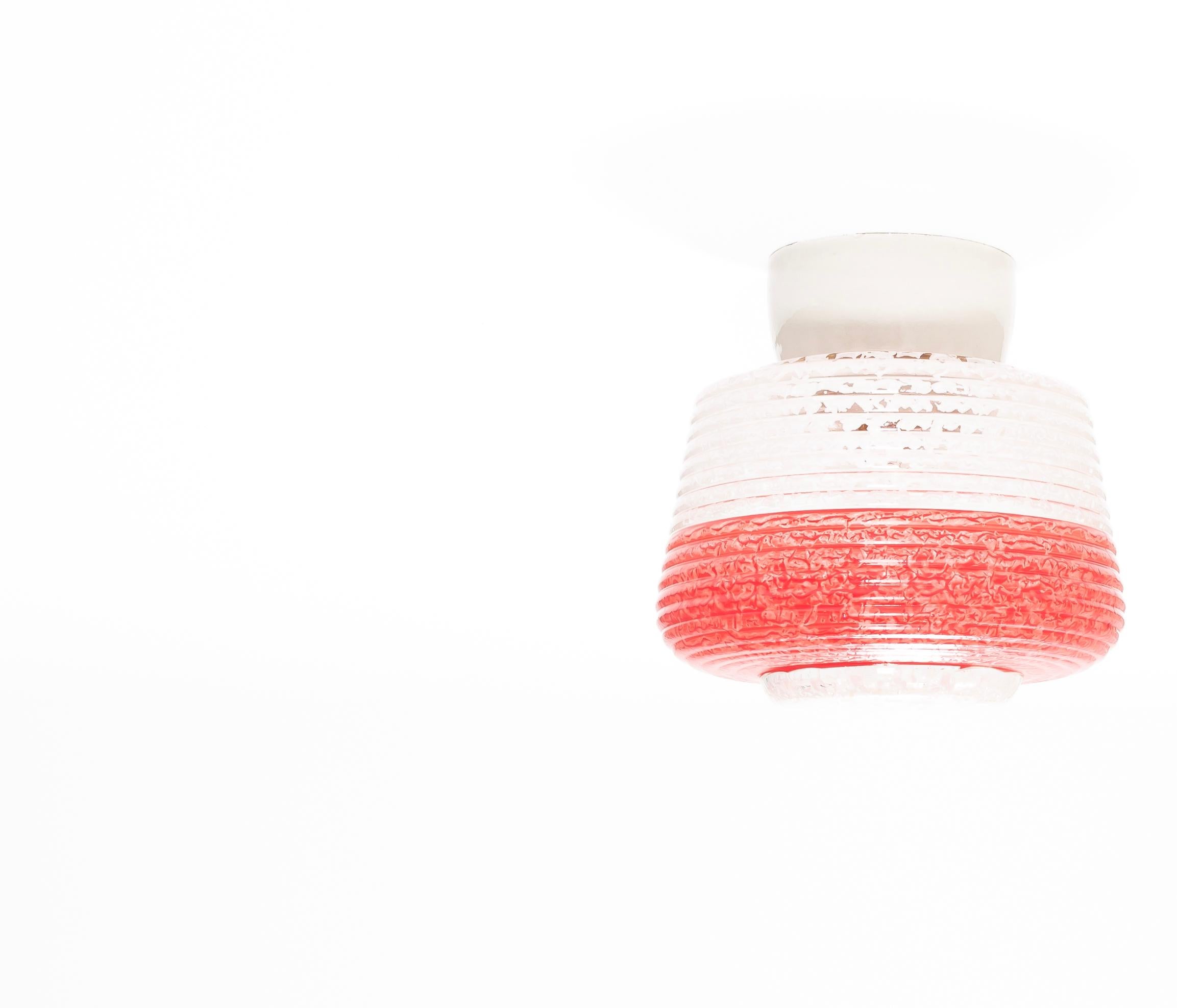 Mid-20th Century Scandinavian Flush Mount Ceiling Light, 1950s For Sale