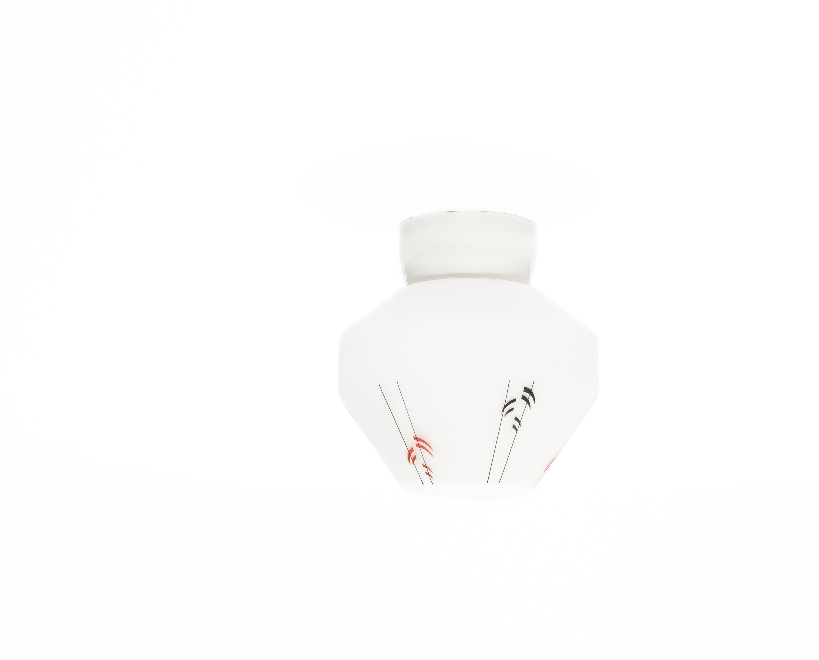 Mid-20th Century Scandinavian Flush Mount Ceiling Light, 1950s For Sale