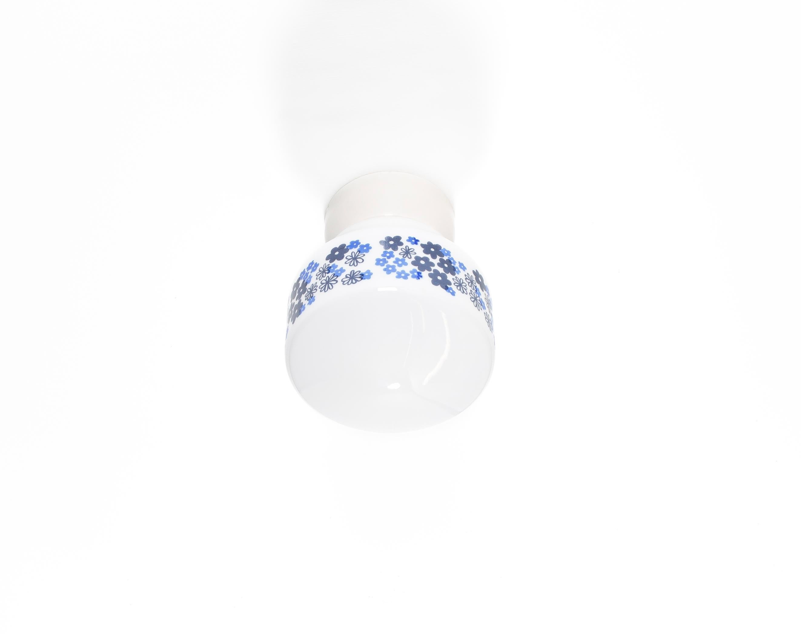Mid-20th Century Scandinavian Flush Mount Ceiling Light, 1950s For Sale