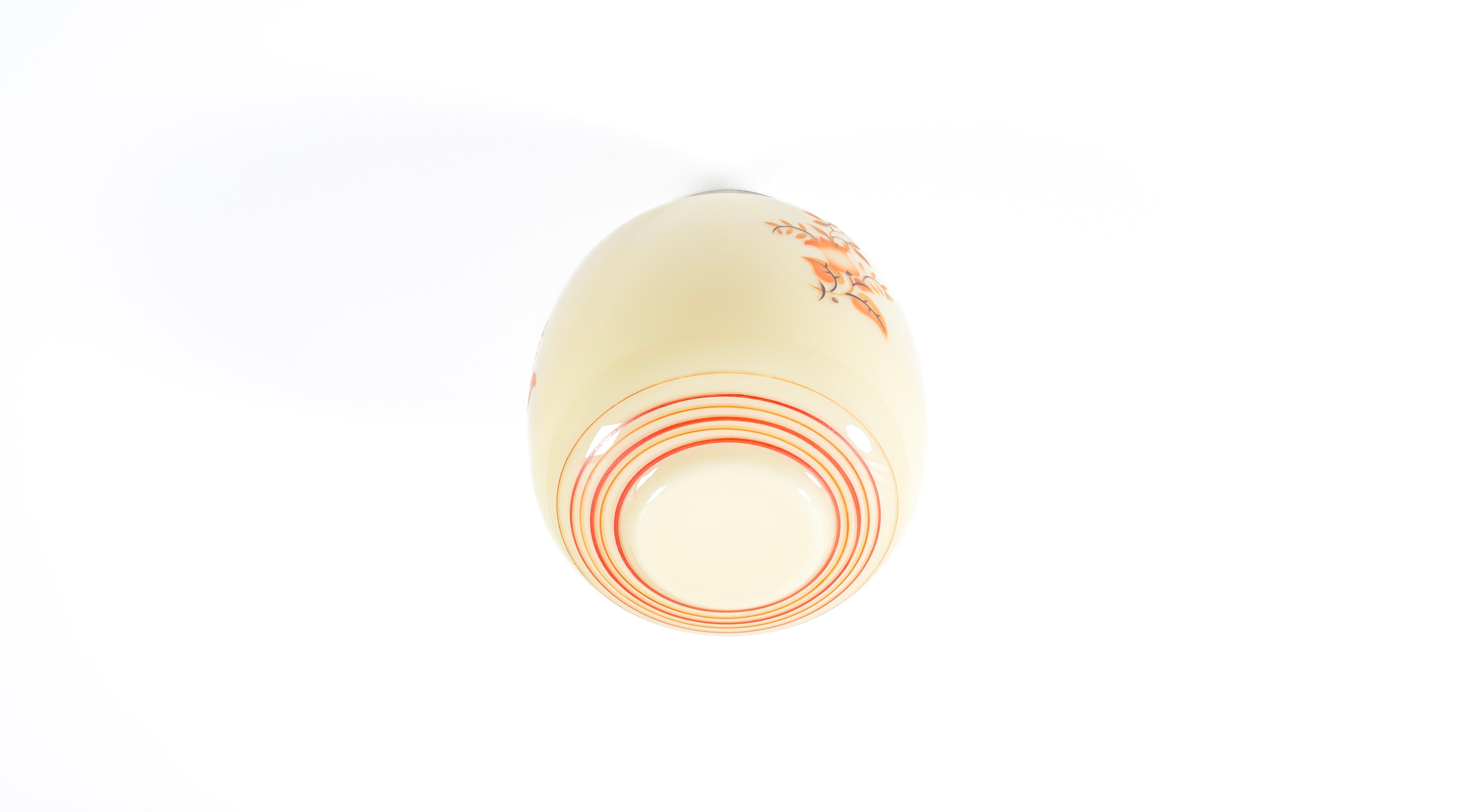 Mid-20th Century Scandinavian Flush Mount Ceiling Light, 1950s For Sale