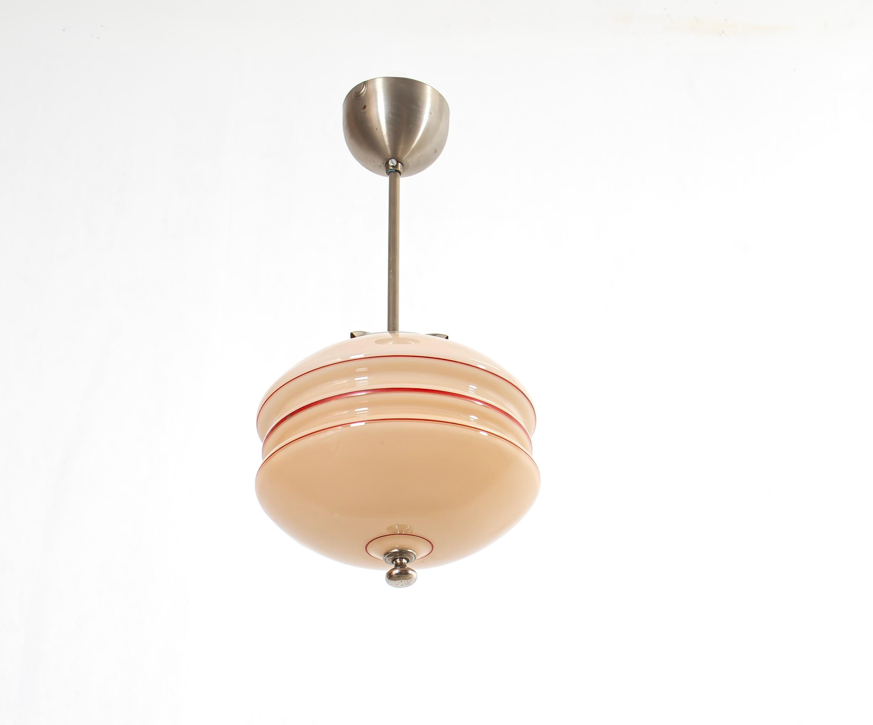 Scandinavian Functionalist Ceiling Light, 1950s For Sale 1