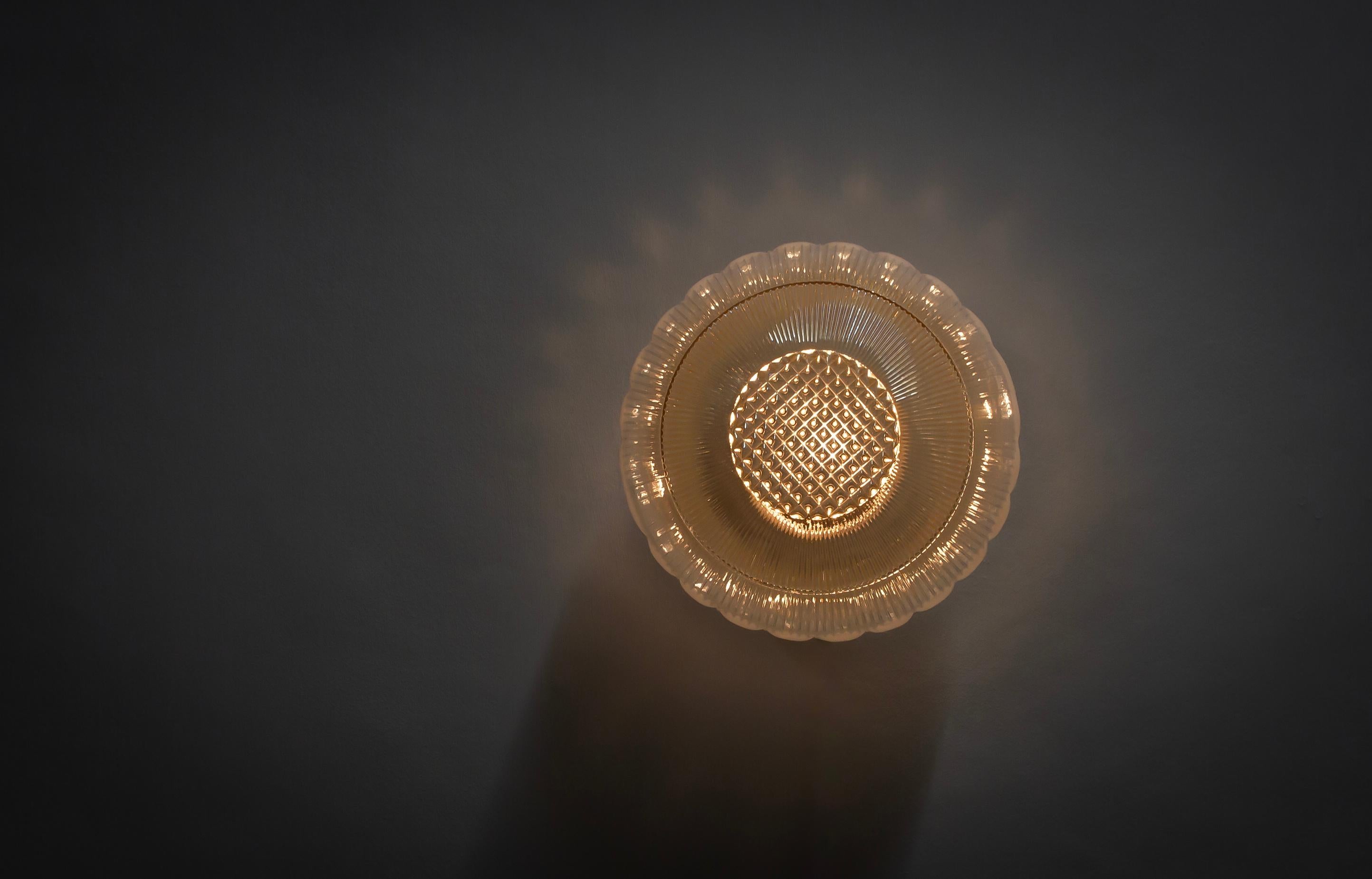 Scandinavian Flush Mount Ceiling Light, 1950s For Sale 1