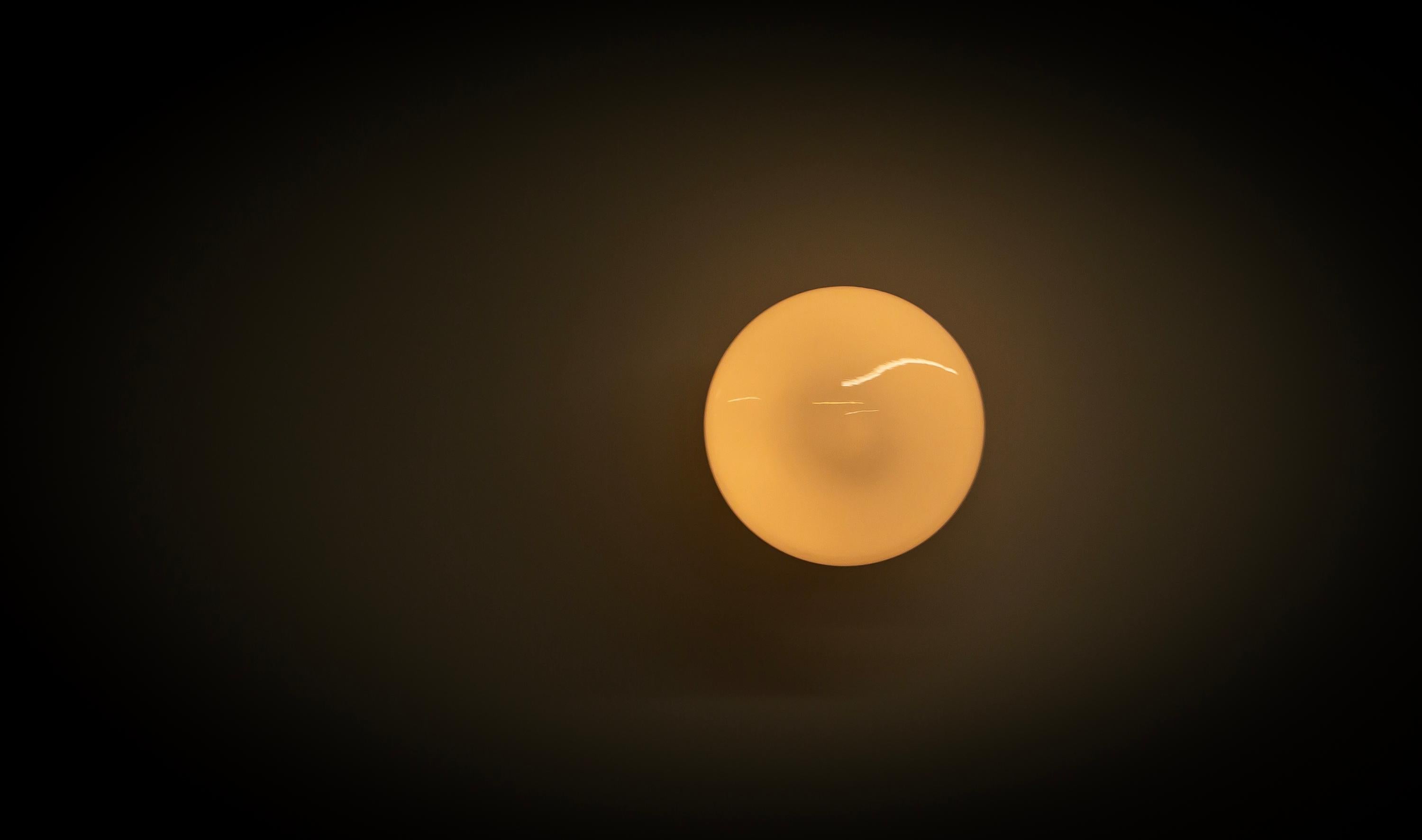 Scandinavian Flush Mount Ceiling Light, 1950s For Sale 1
