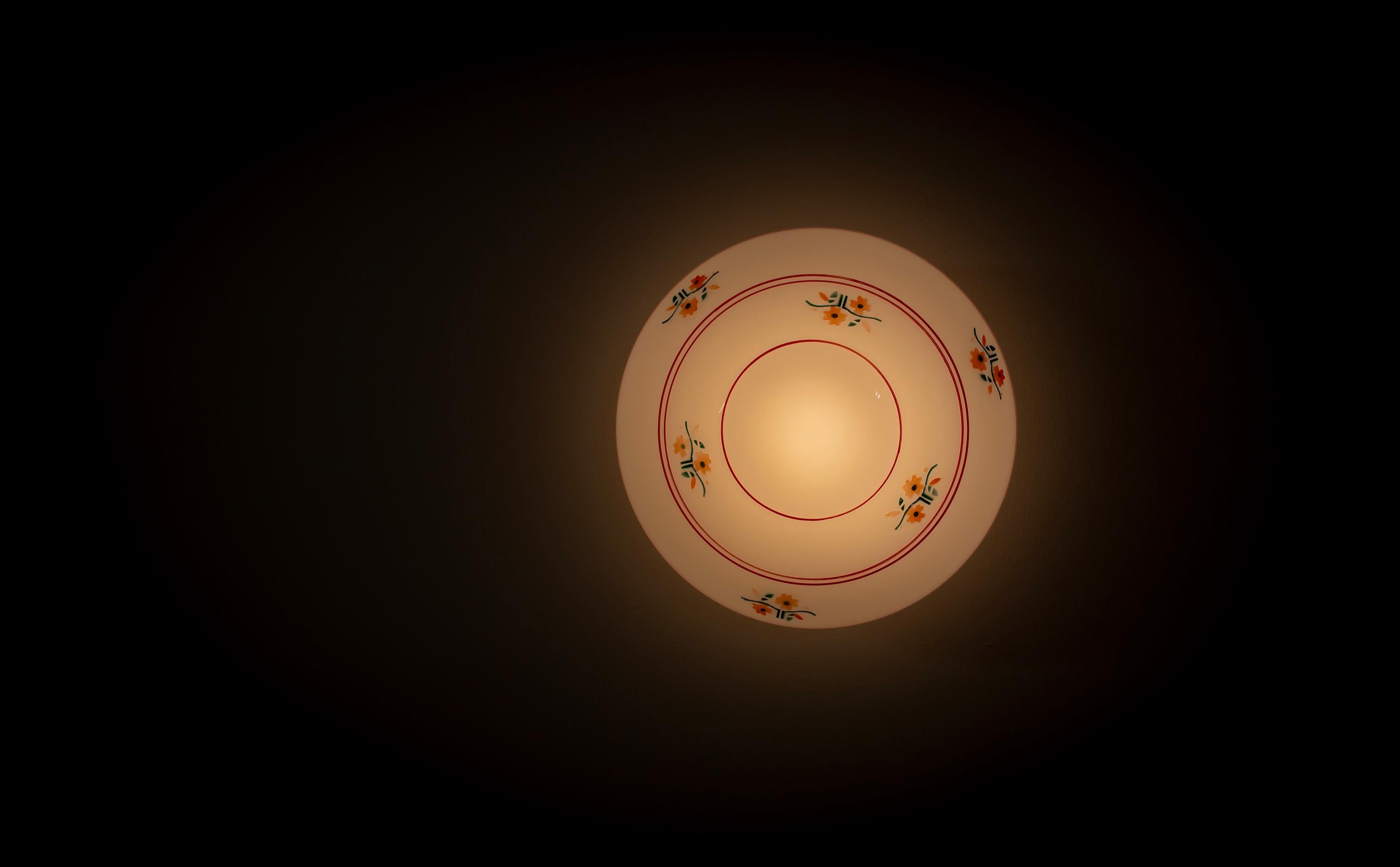 Scandinavian Flush Mount Ceiling Light, 1950s 1