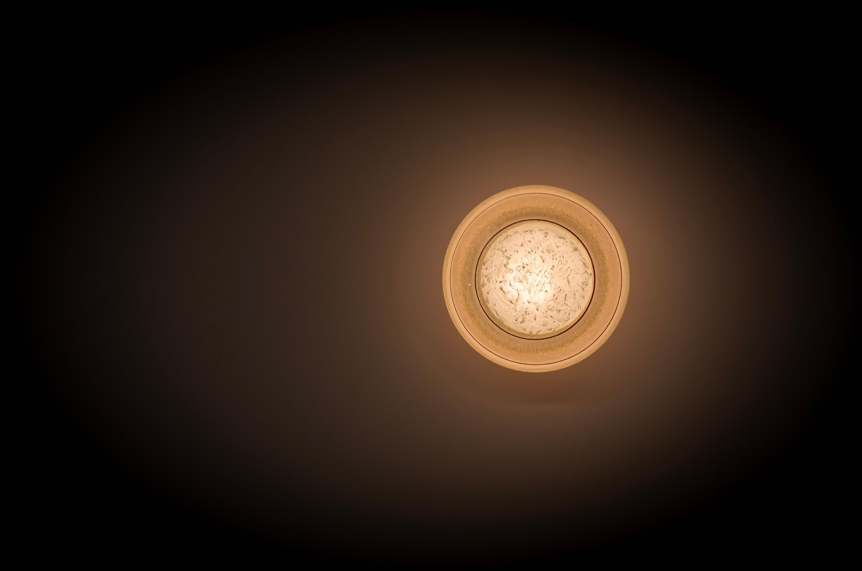 Scandinavian Flush Mount Ceiling Light, 1950s 1