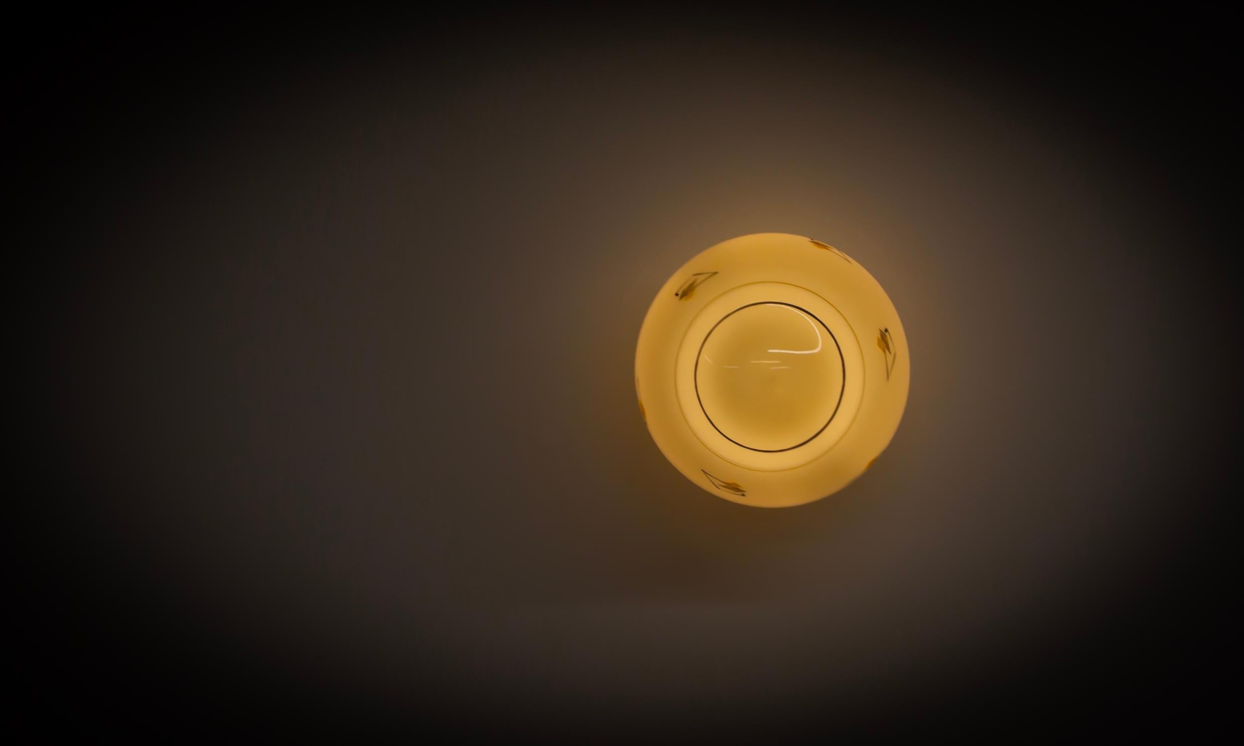 Scandinavian Flush Mount Ceiling Light, 1950s For Sale 2