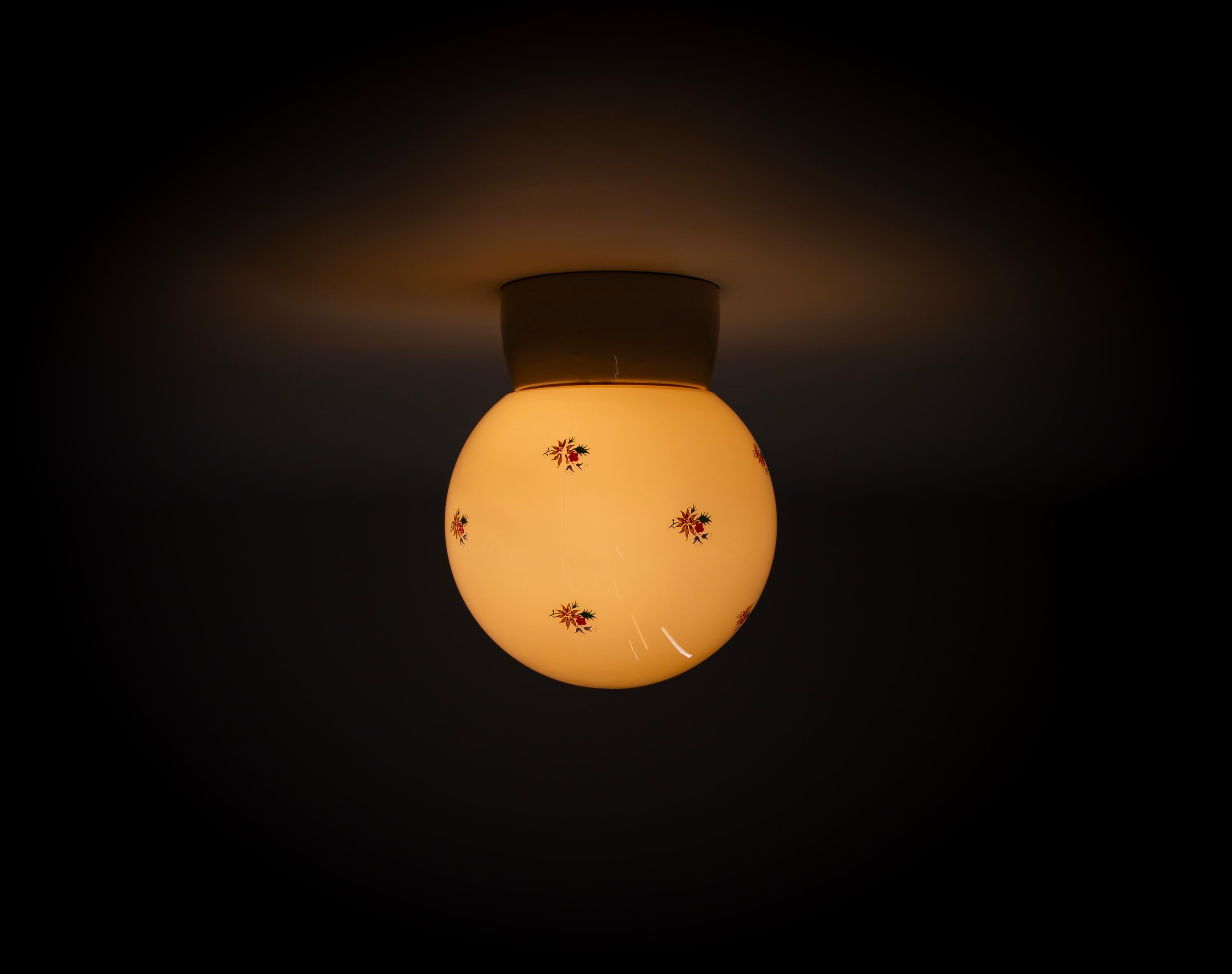 Plafonnier à affleurement scandinave, années 1950 en vente 1