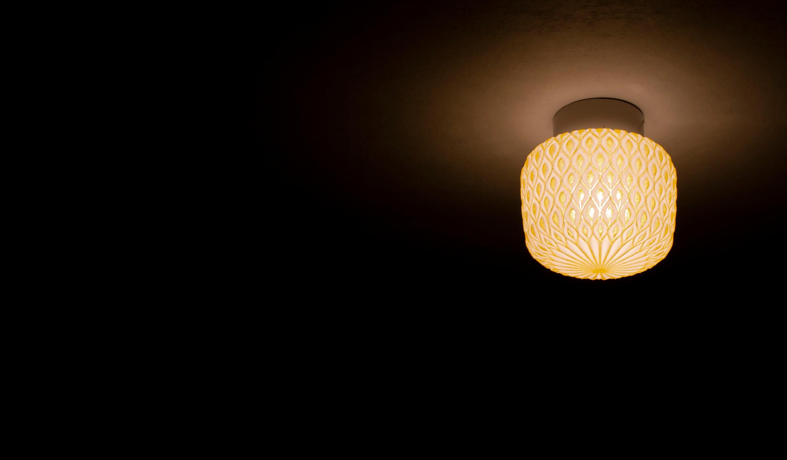 Scandinavian Flush Mount Ceiling Light, 1950s For Sale 2