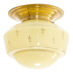 Scandinavian Flush Mount Ceiling Light, 1950s