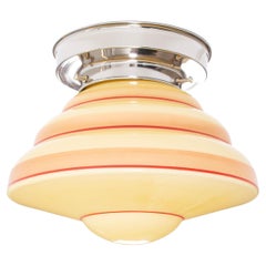 Vintage Scandinavian Flush Mount Ceiling Light, 1950s