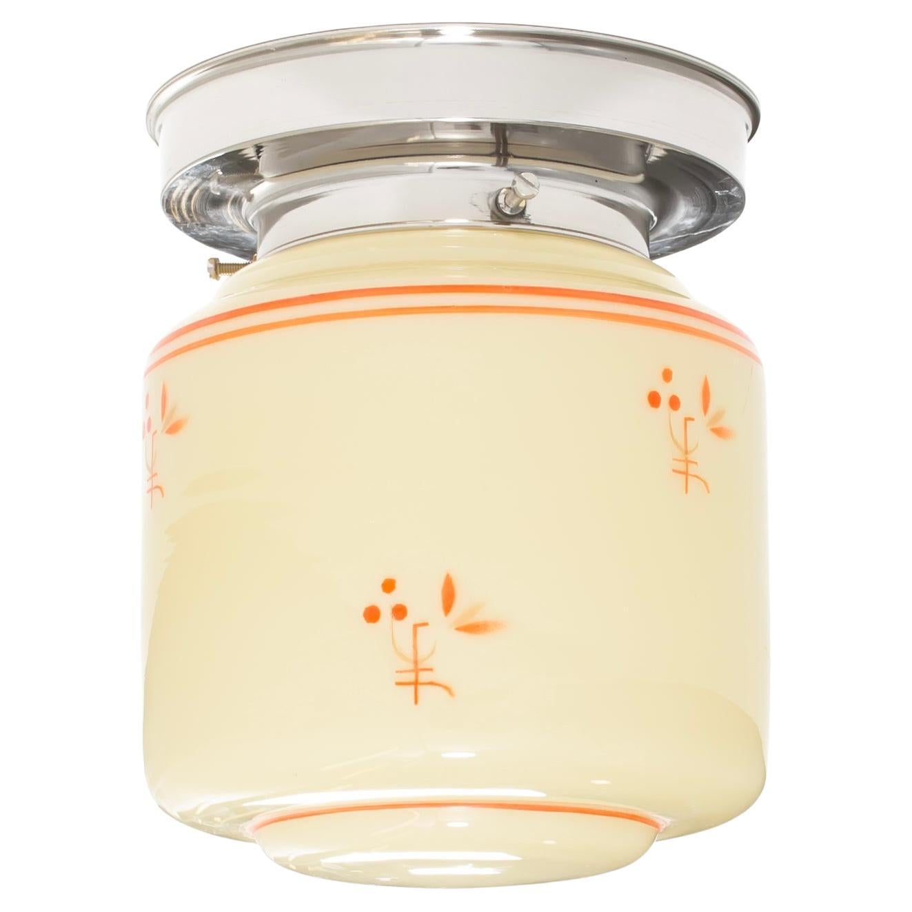 Scandinavian Flush Mount Ceiling Light, 1950s