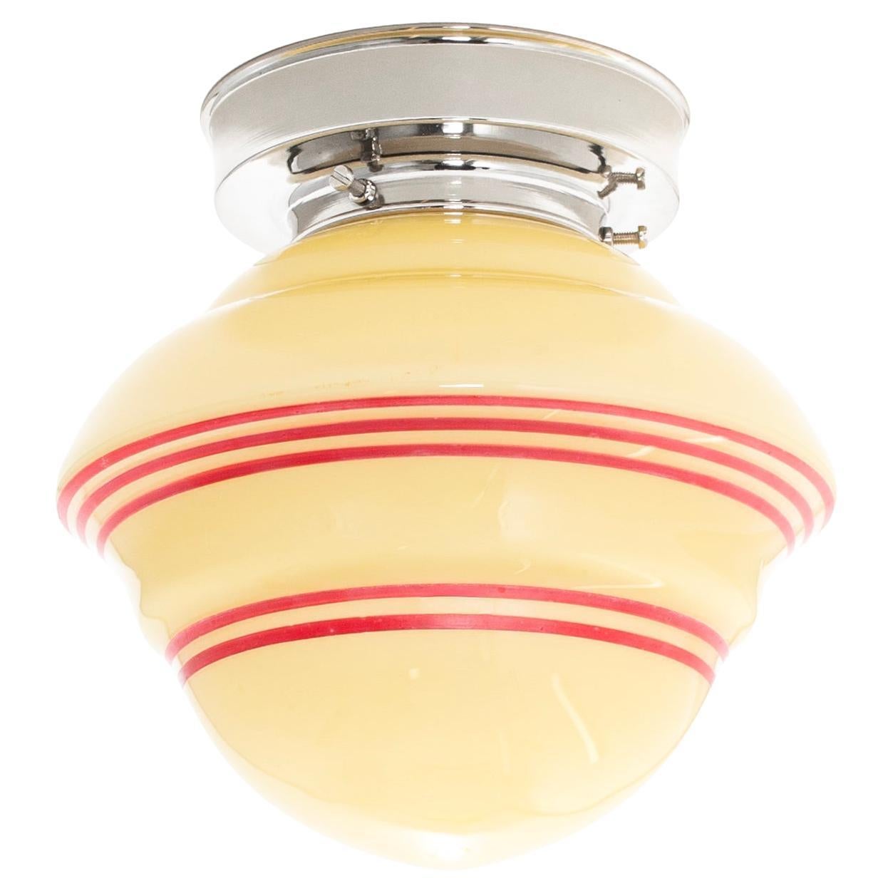 Scandinavian Flush Mount Ceiling Light, 1950s