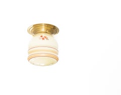 Scandinavian Flush Mount Ceiling Light, 1950s, UL-ready