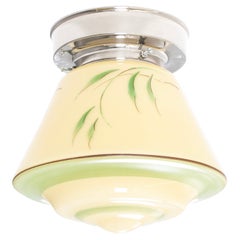 Scandinavian Flush Mount Ceiling Light, 1950s, UL-ready