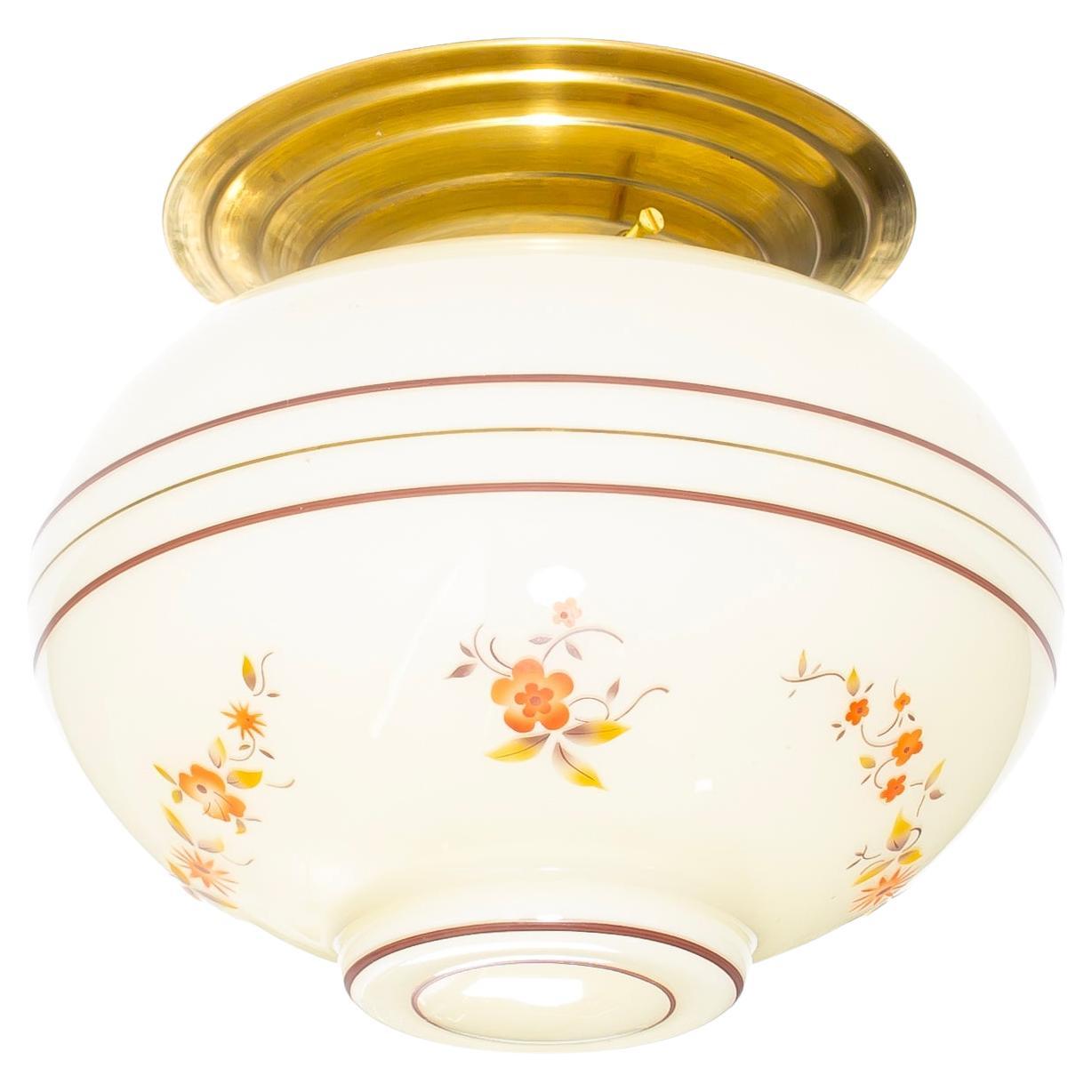 Skandinavische flächenbündige Deckenleuchte, 1950er Jahre, UL-ready im Angebot