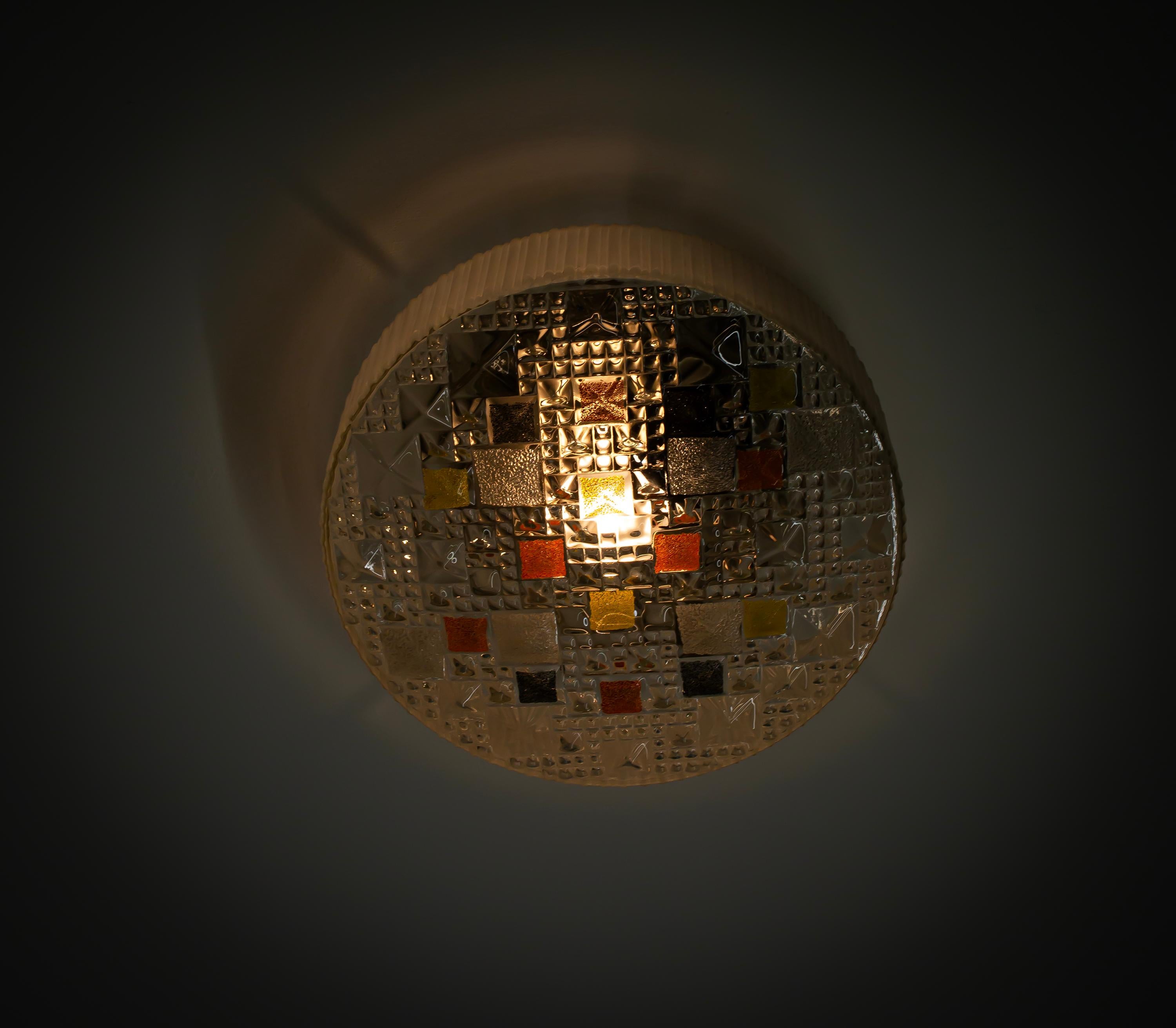 Scandinavian Flush Mount Ceiling Light, 1960s en vente 1